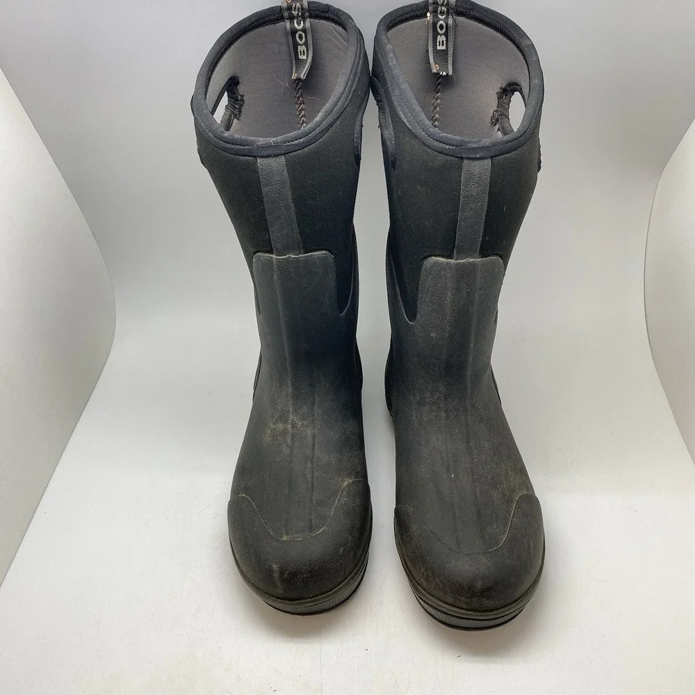 BOGS Ultra High Boots Mens 8 Black Waterproof Snow Boot Workwear Shoes 51377-001